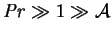 $\mbox{\textit{Pr}}\gg 1\gg\mbox{$\mathcal A$}$